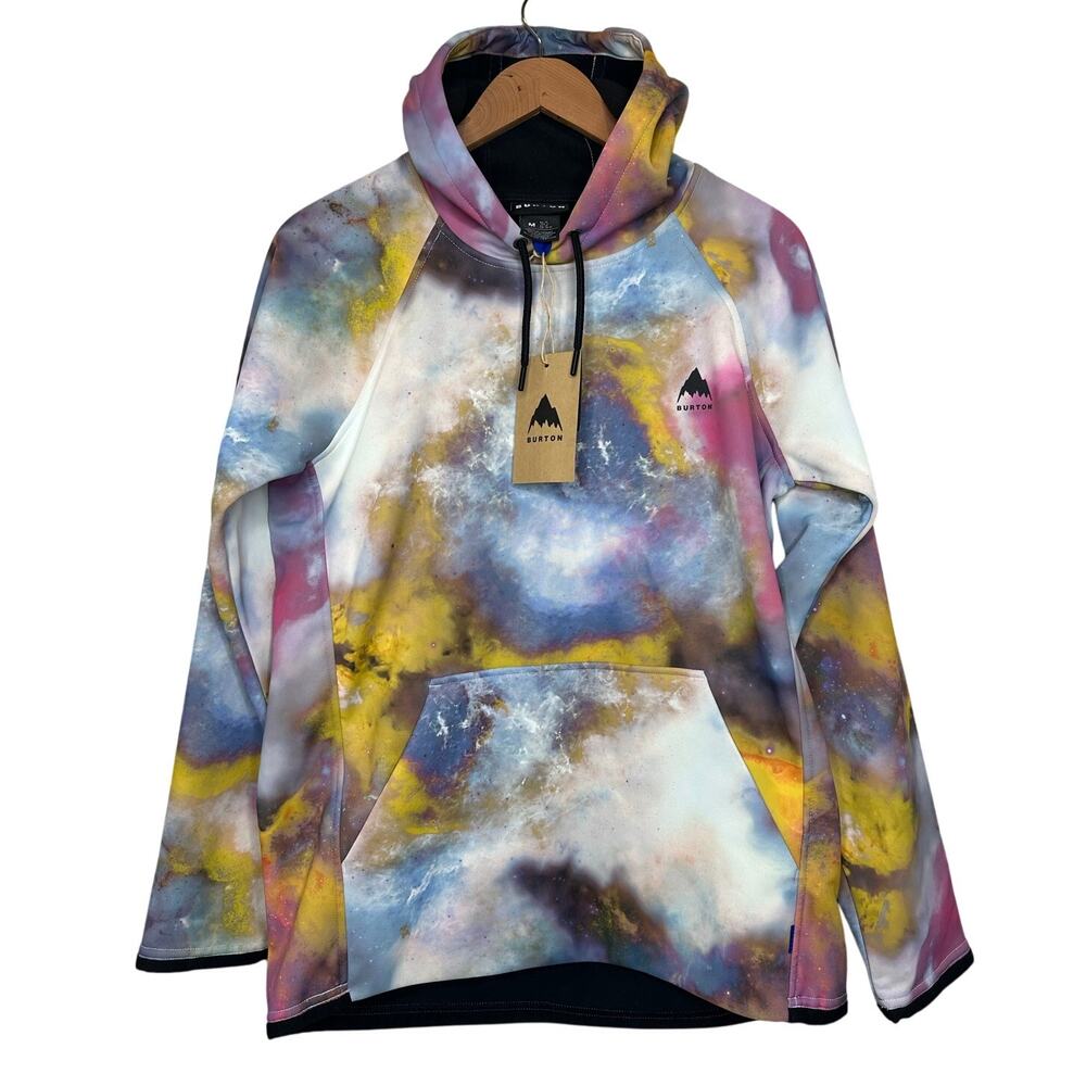 Burton Crown Weatherproof HD Hoodie multicolor (stout white voyager) size M NWT - Picture 4 of 15